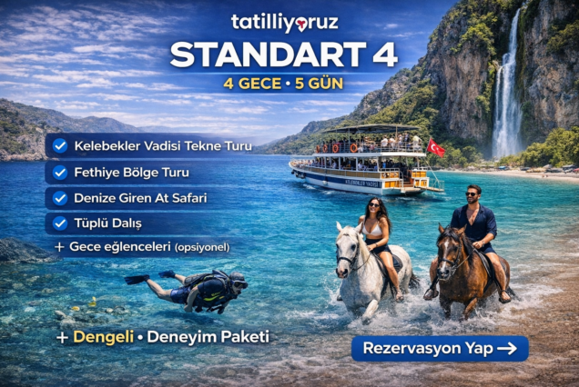 Fethiye Ölüdeniz Standart Tatil Paketi – 4 Gece 5 Gün