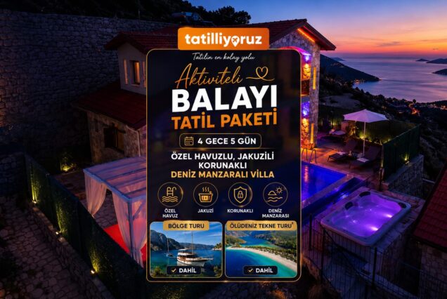 🌹 FETHİYE FARALYA BALAYI VİLLA PAKETİ 🌹 - 4 Gece 5 Gün